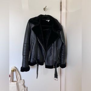 TopShop Vegan Leather jacket. Acne studios inspired